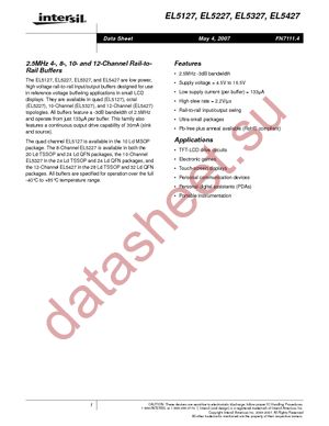 EL5127CY-T13 datasheet  