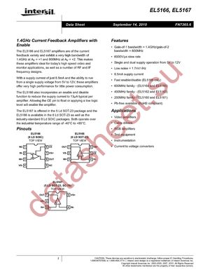 EL5167IW-T7 datasheet  