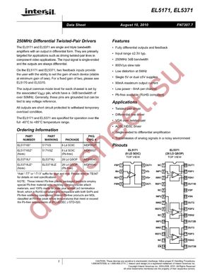 EL5171IS-T7 datasheet  