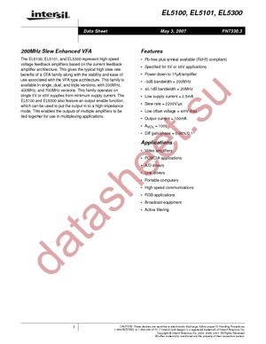 EL5300IU-T13 datasheet  