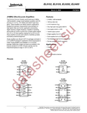 EL5455IS datasheet  