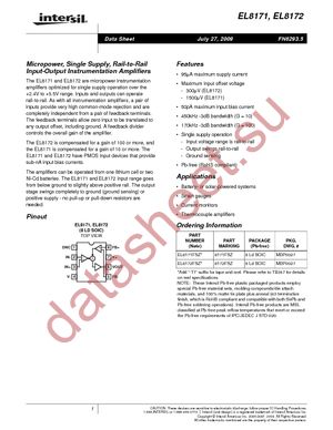 EL8171ISZ datasheet  