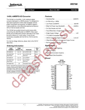 HI5766KCA datasheet  