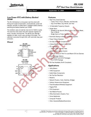 ISL1208IB8Z-TK datasheet  