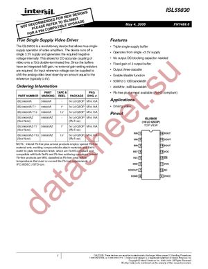 ISL59830IA-T13 datasheet  