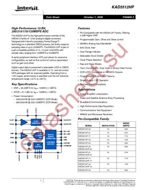 KAD5512HP-12Q48 datasheet  