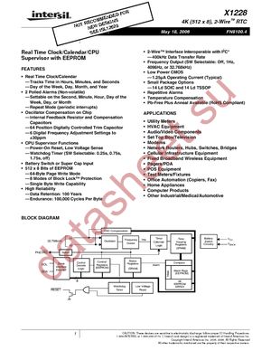 X1228V14-2.7A datasheet  