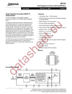 X9110TV14-2.7 datasheet  