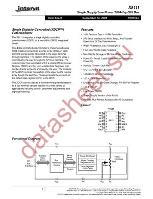 X9111TV14-2.7 datasheet  