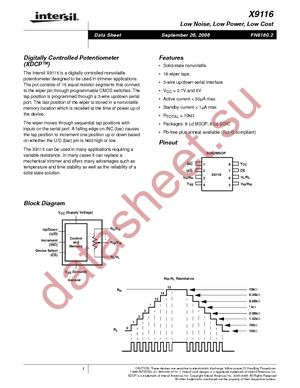 X9116WM8I-2.7T2 datasheet  