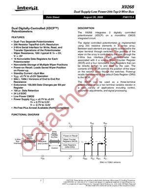 X9268TS24-2.7T1 datasheet  