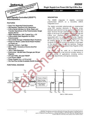 X9269TS24-2.7T1 datasheet  