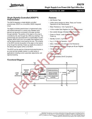 X9279TV14I-2.7T1 datasheet  