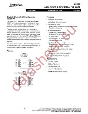 X9317TM8T1 datasheet  