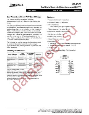 X95820UV14IZ-2.7T1 datasheet  