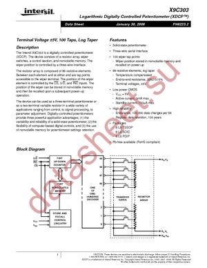 X9C303PIZ datasheet  