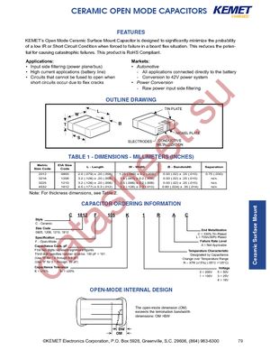 C1206F105M3RACTU datasheet  