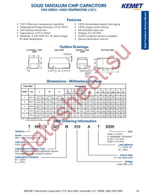 T498C226K016ZTZB12 datasheet  