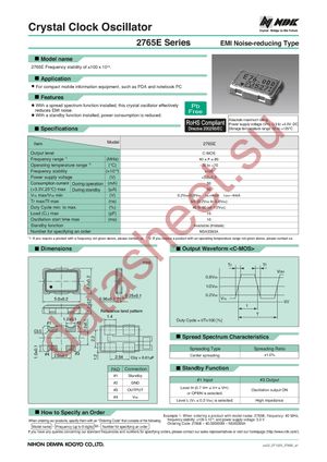 2765E-40.000000MHZ datasheet  