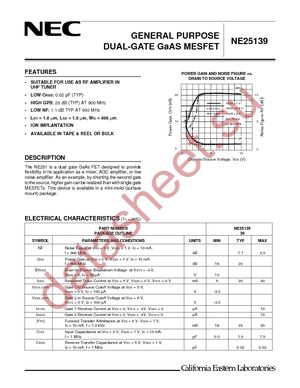 NE25139-T1 datasheet  