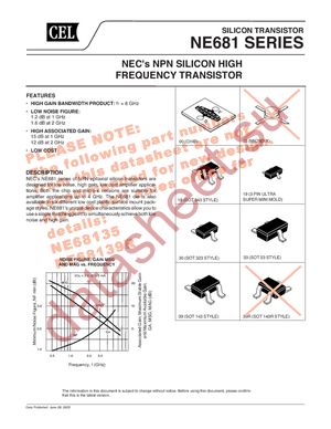 NE68139R-T1-A datasheet  