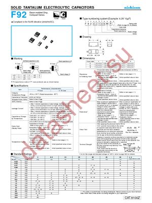 F921V334MAA datasheet скачать даташит