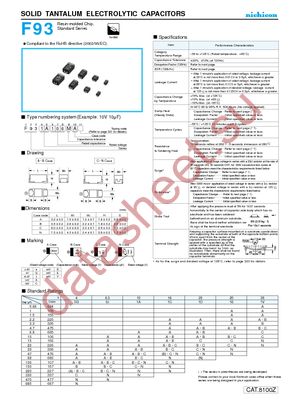 F931A475MAA datasheet  