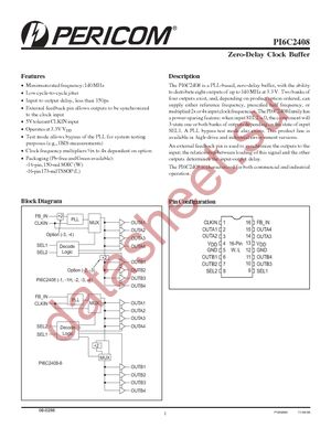 PI6C2408-1HWE datasheet  