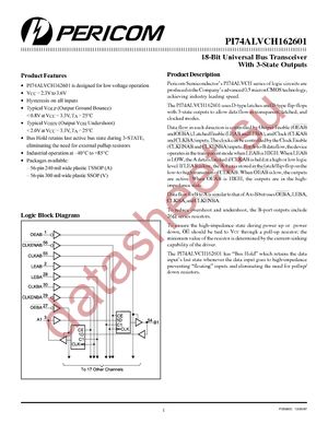 PI74ALVCH162601A datasheet  