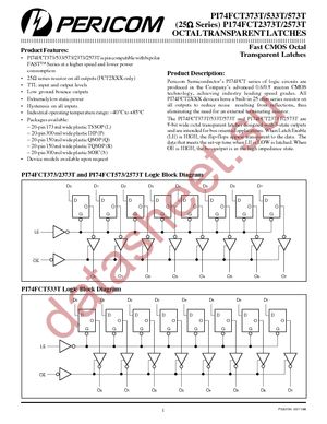 PI74FCT2373ATQ datasheet  