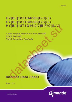 HYB18T1G160BF-5 datasheet  