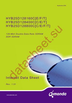 HYB25D128800CE-6 datasheet  
