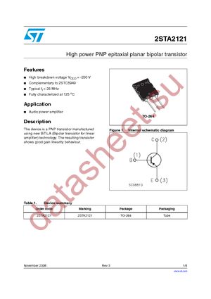 2STA2121 datasheet  