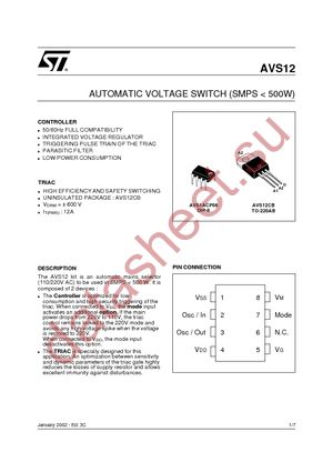 AVS12CB datasheet  