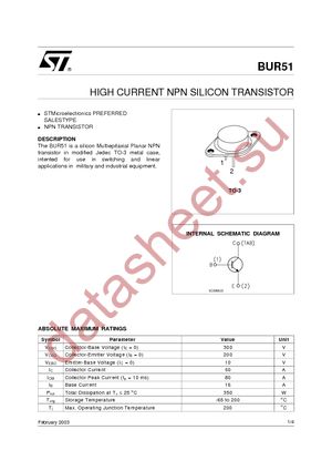 BUR51 datasheet  