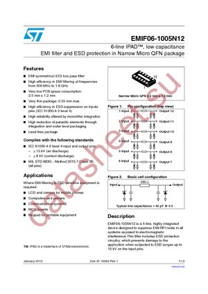 EMIF06-1005N12 datasheet  