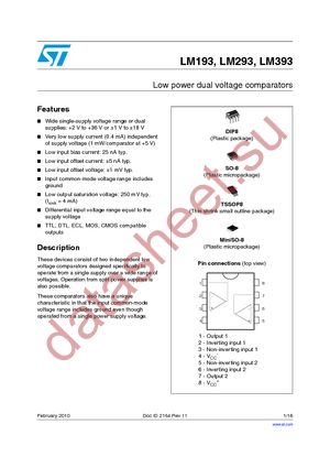 LM193N datasheet  