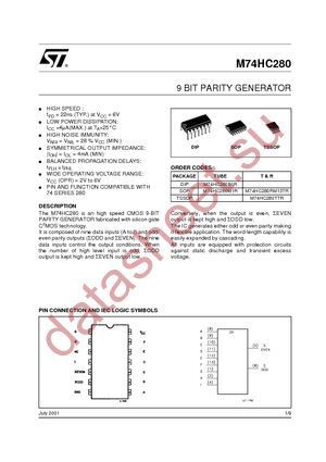 M74HC280B1R datasheet  