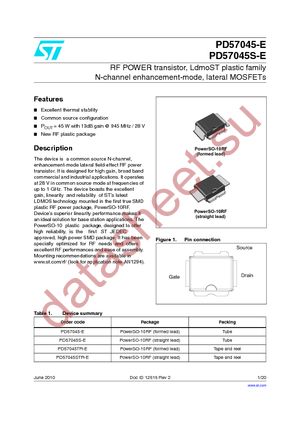 PD57045S-E datasheet  