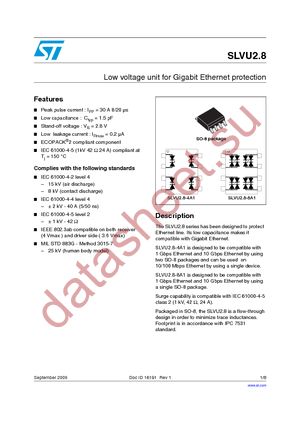 SLVU2.8-4A1 datasheet  