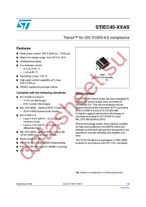 STIEC45-30AS datasheet  