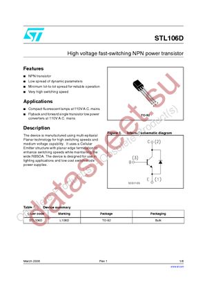 STL106D datasheet  