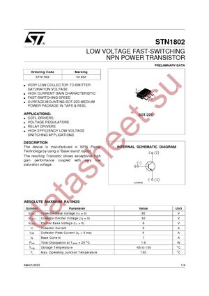 STN1802 datasheet  