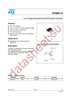 STN851-A datasheet  