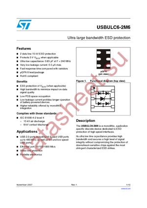 USBULC6-2M6 datasheet  