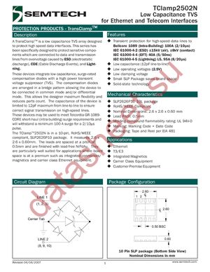 TCLAMP2502N.TCT datasheet  