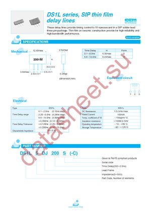 DS1L5DJ010S-C datasheet  