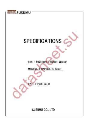 HAP-BME-20-13N01 datasheet  