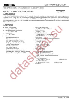 TC58FVM6B5BTG65 datasheet  