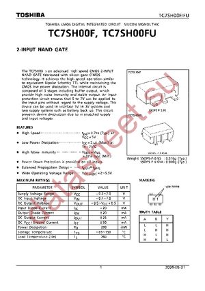 TC7SH00F(T5L,T) datasheet  